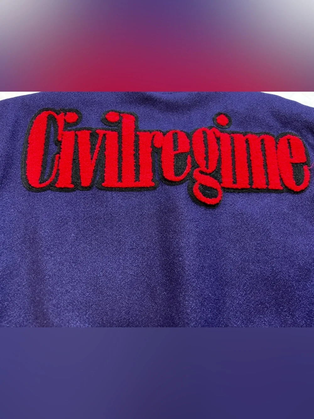 Civil Regime x Marvel Spider-Man Parkers power bomber varsity Jacket blue Medium